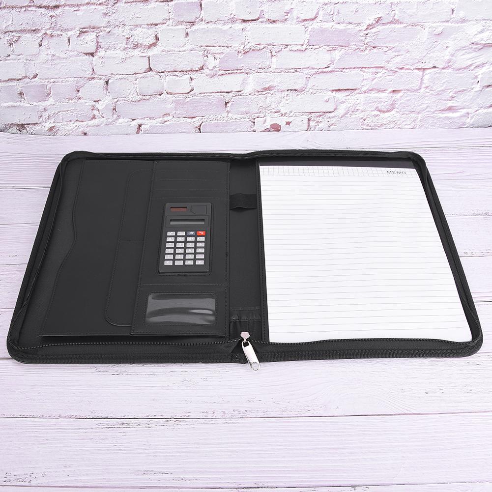 Многофункциональная папка-регистратор формата А4 для деловых встреч с калькулятором и офисными принадлежностями