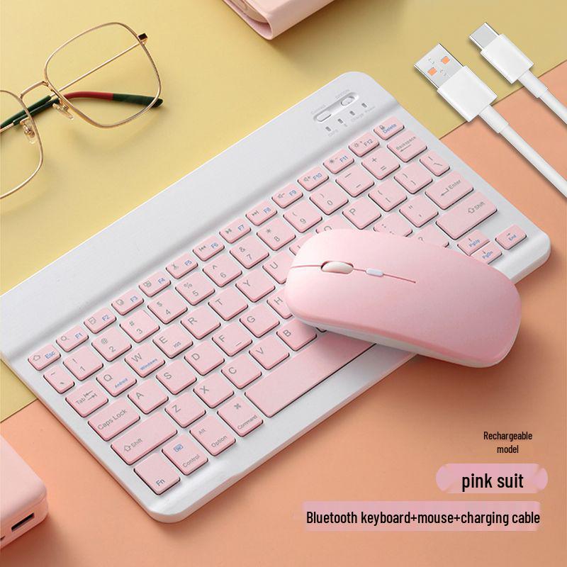 Беспроводной набор клавиатуры и мыши Bluetooth для Apple, Android, планшета, iPad, ноутбука