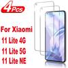 4Pcs Screen Protector Glass For Xiaomi 11 Lite 5G NE Tempered Glass Film