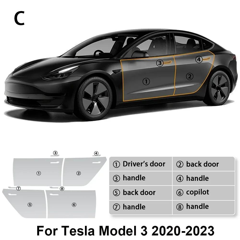 For Tesla Model Y 3 Car Sticker 2020-2025 Paint Protection Film Clear Bra PPF Anti Scratch PreCut Car Body Film Cover