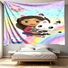 Gabby's Dollhouse Print Tapestry - Portable Wall Decor Cloth, for Home, Dorm, Travel, Bedroom, Living Room - Ideal Birthday Housewarming Gift