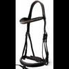 Кожаная уздечка с анатомической подкладкой и соответствующие поводья для лошади.
