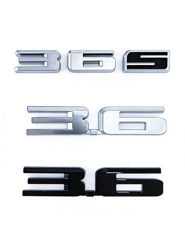 3.6 36S trunk label logo car stickers for Cadillac CTS SRX SLS CT456 XTS XT rear tail 36S 3.6 emblem refitting car accessories