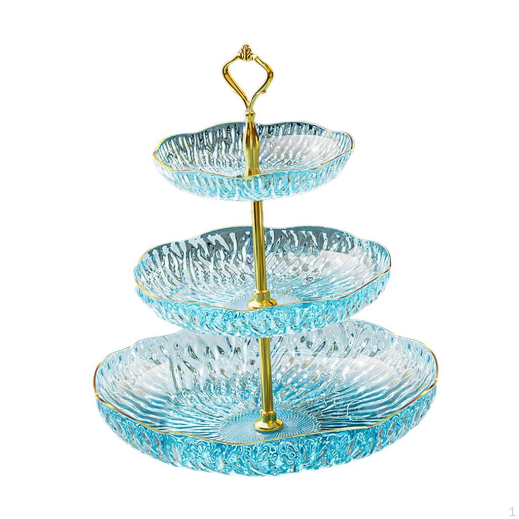 Fruit Plate Cupcake Stand Decorative Modern Dessert Cake Serving Platters for Party