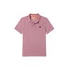 Повседневная однотонная рубашка-поло с коротким рукавом для мужчин, топы Grape-Milkshake A62T5-CL4