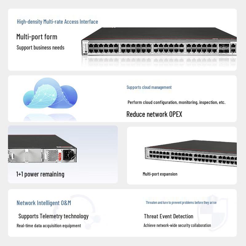 Huawei Корпоративный гигабитный PoE-коммутатор S5731S-S48P4X-A