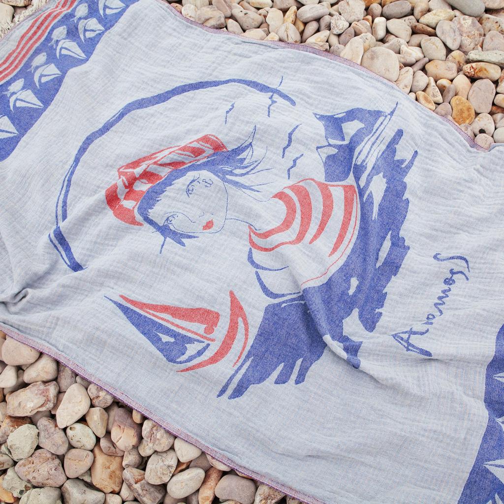 Anemoss Turkish Beach Towel 39 x 70 100% Cotton Extra Large Turkish Peshtemal