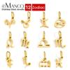 eManco Stainless Steel Zodiac Jewelry: DIY Necklace, Bracelet, Pendant Accessories