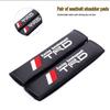 TRD Logo Carbon Fiber Seat Belt Shoulder Pad Cover