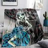 Frankie Stein Printed Flannel Blanket, soft throw for bedroom sofa, washable, fan merchandise, great gift.