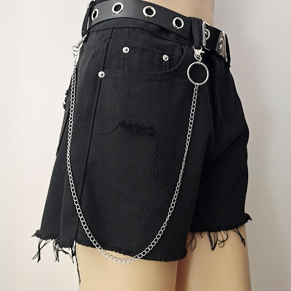 DIEZI Hip Hop Vintage Car Jeans Pants Key Chain Ring For Women Men Hip Hop Multilayer Star Tassel Chain Pendant Chain For Bag