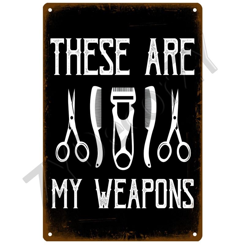 Vintage Home Decor Tin Sign Barber Shop Metal Sign Poster Bar Pub Retro Plaque Haircut and Shave Beard Iron Paintings Art Plates