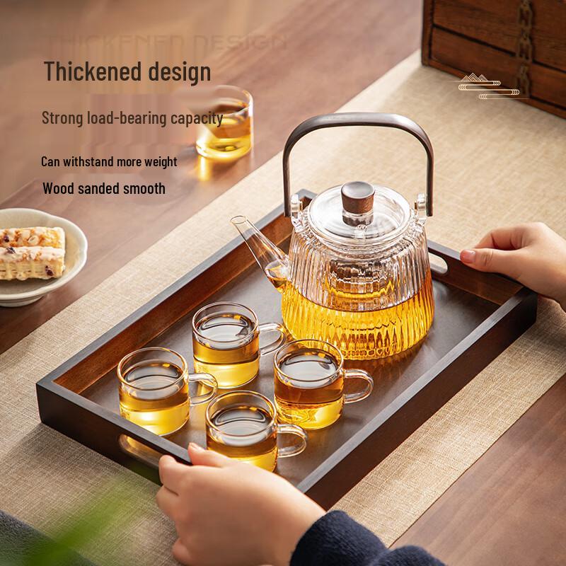 Bamboo Wooden Rectangular Tea Tray