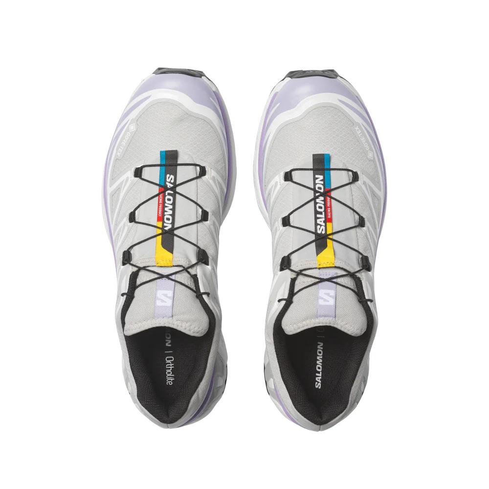 SALOMON Кроссовки унисекс XT-6 GORE-TEX Серый Фиолетовый Космическое Небо Белый Серый L49215000