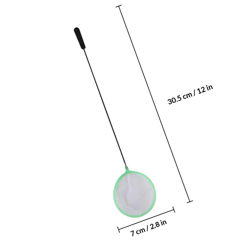 20Pcs Aquarium Net Small Size Fish Tank Cleaning Tool Soft Safe Mesh Widened Thickened Handle for Catching Shrimp Fish