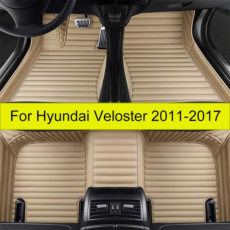 Car floor mats for Hyundai Veloster 2011 2012 2013 2014 2015 2016 2017 auto foot Pads automobile