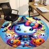 1 шт. Хэллоуин Hello Kitty Коврик на стул для офиса, нескользящий, мягкий и удобный, коврик для офиса, игр, легкий круглый коврик для пола