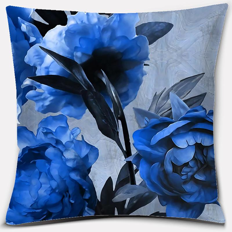 Fashion Rose Printing Series Pattern Pillowcase Square Pillowcase Home Office Decoration Pillowcase