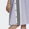 adidas Оригинальное женское плиссированное платье миди из смешанных материалов, фиолетово-белое, женское H59021