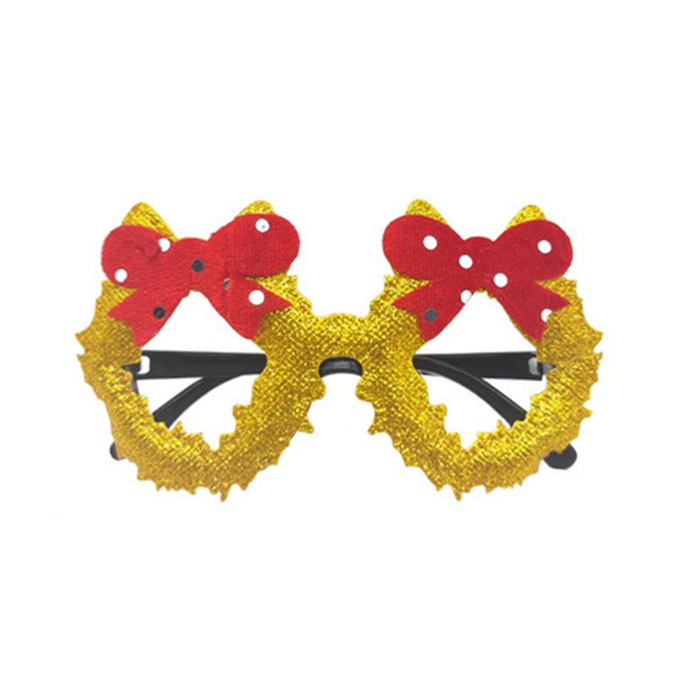 Рождественские мультяшные очки — подарки для взрослых и детей с изображением Санты, снеговика и рогов оленя