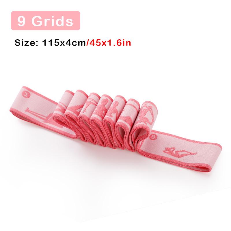 Ремень для йоги, многосекционный эластичный ремень для йоги, растягивающаяся лента для латинских танцев для взрослых и детей, фитнес-группы для спортзала