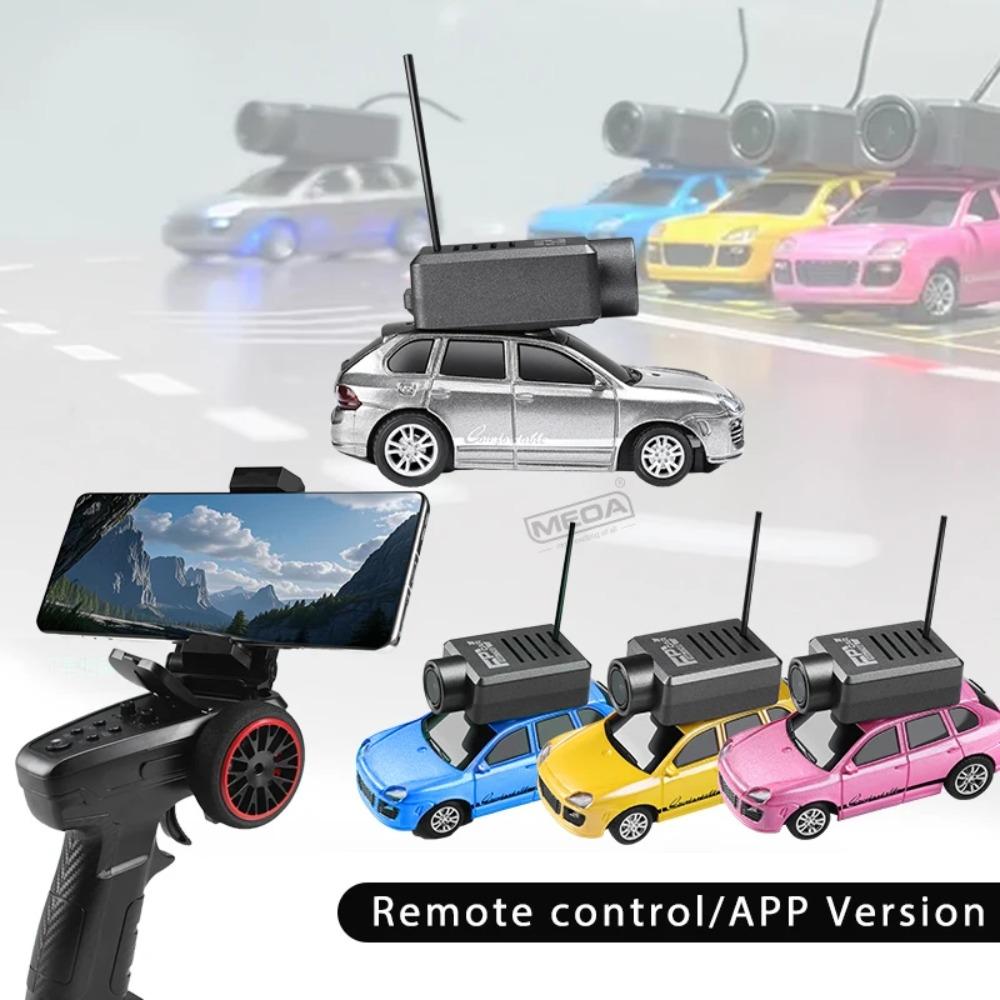 Wltoys 6401-C 1/64 FPV Мини-радиоуправляемая машина и коврики-трассы 2,4 ГГц Автомобиль с дистанционным управлением от первого лица, гироскопом, HD-камерой, гоночная игрушка