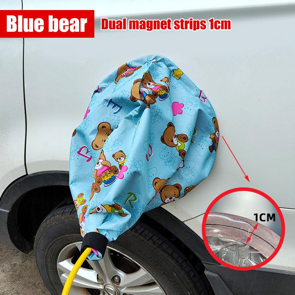 Energy Vehicle Charging Port Rain Cover Magnetic Electric Car Charger Protector Rainproof For Car Accessories