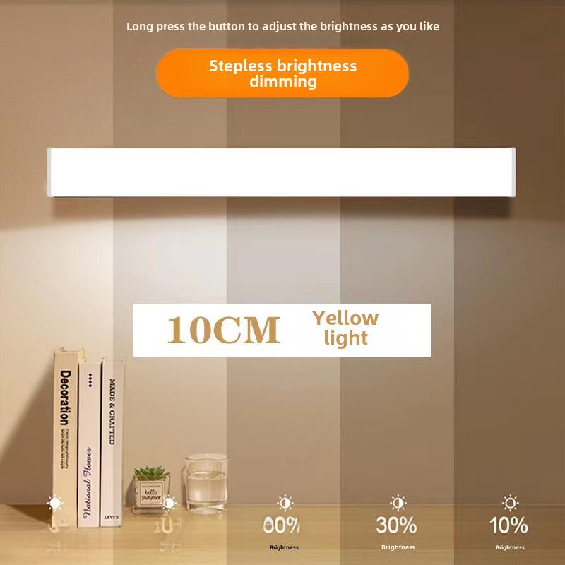 Беспроводная перезаряжаемая светодиодная лента с датчиком движения с магнитными и самоклеящимися вариантами для шкафов и гардеробов