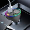 Умное USB-автомобильное зарядное устройство с цифровым дисплеем и подсветкой
