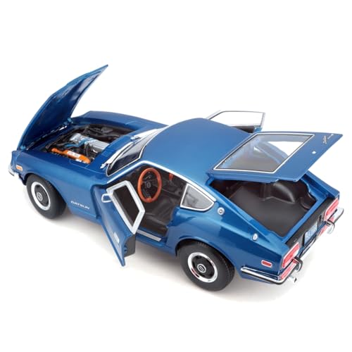 Maisto 1/18 Scale Nissan Datsun 240Z 1971 Blue / Diecast Model Car, Finished Product, 31170 BU