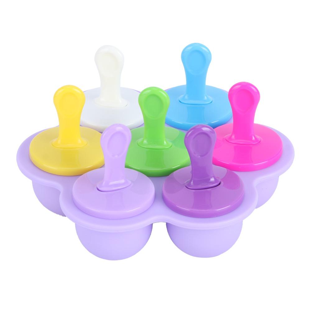 Reusable Silicone Popsicle Molds BPA Free DIY Mold Silicone Ice Cream Molds Household Kitchen