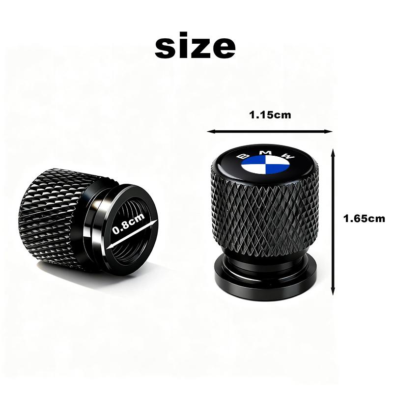 AAACH1 Car Wheel Tire Valve Caps Tyre Stem Covers Airdust Waterproof For BMW E61 E81 E87 1 2 3 4 5 6 7 Series X1 X3 X4 X5 X6 F20 E90