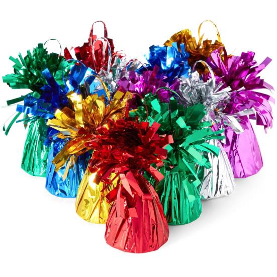 Yousheng 4Pcs Golden Metallic Balloon Weights Holder Reusable Non-Slip Balloons Pendants Graduation Party Christmas Wedding Decoration