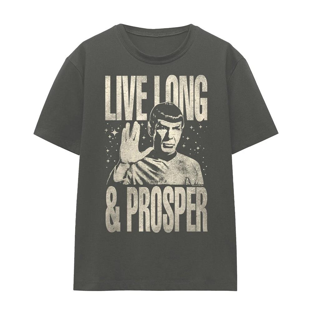 Star Trek Prosper Ladies 100% Cotton T-shirt Mens Tees Top S-2XL, Charcoal