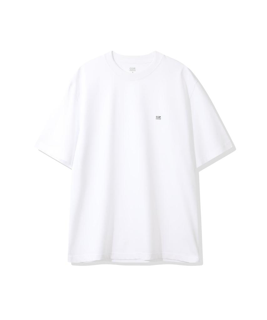 CGP [2Pack] Small Square Logo Short Sleeve T-Shirt - White