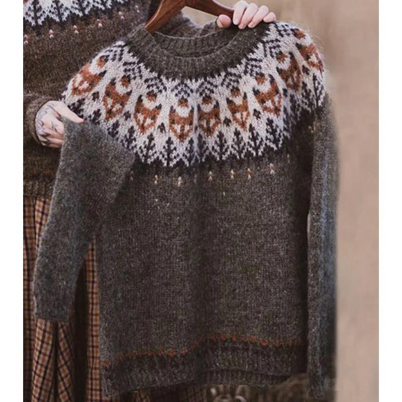 YYFS Женские модные повседневные свитера с длинным рукавом и круглым вырезом на осень-зиму