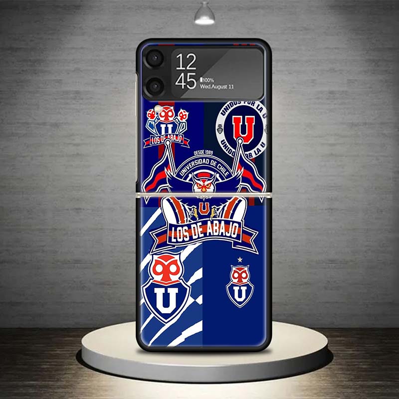 Чехол для телефона с логотипом университета De Chile для Samsung Galaxy Z Flip 7 6 5 4 3 5G Ударопрочный чехол Z Flip7 Flip6 ZFlip5 Flip3 Flip4 L