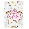 Cartes D'invitation - PARIS PRIX - Licorne - Lot De 6 - Couleur Blanc - Pour Enfants
