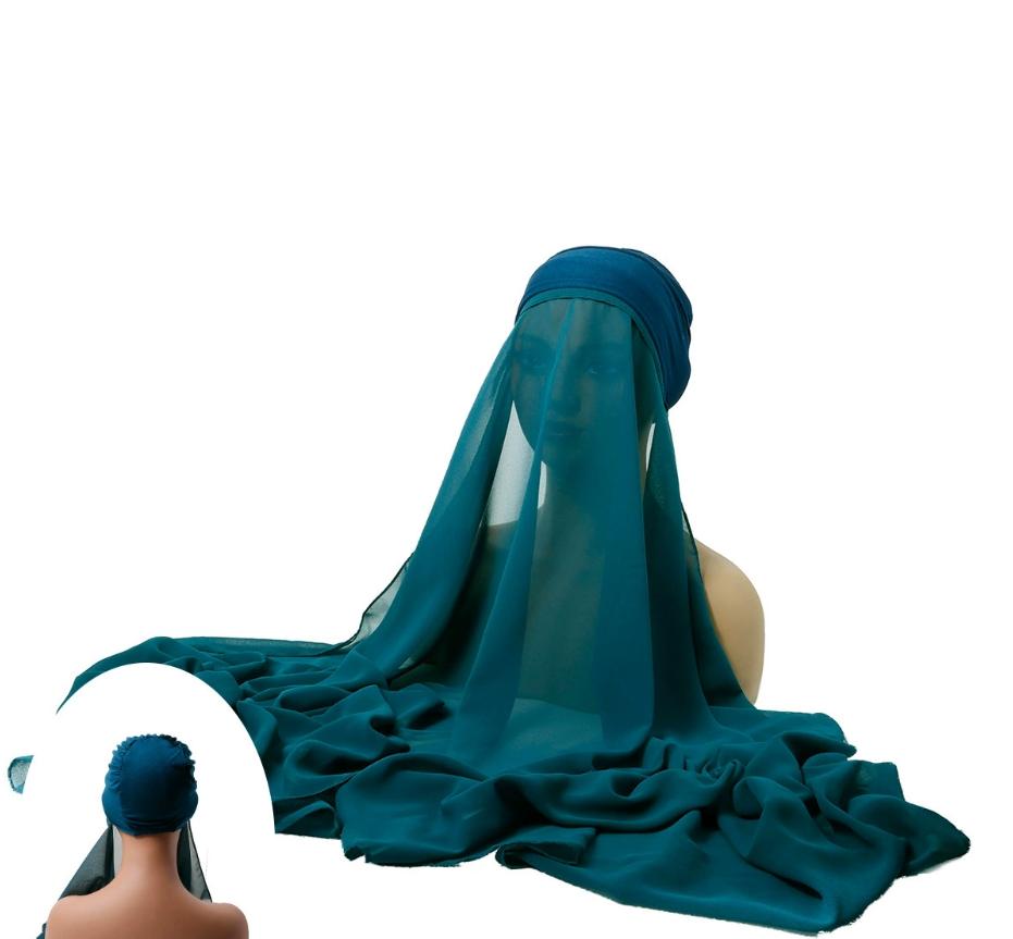 Рамадан Готовые Хиджабы Шифоновый Хиджаб Шарф с Джерси Шапочками Боннет Дизайн Бренда Мусульманский Шарф Женский Исламский Подхиджаб Хиджабы