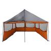 Family Tent with Roof Gray and Orange 450 x 400 x 265 cm