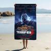 Террифаер 2 Хоррор Фильм Микрофибра Пляжное Полотенце Впитывающее Быстросохнущее Мягкое Для Йоги Плавание Курорт Альпинизм Полотенце