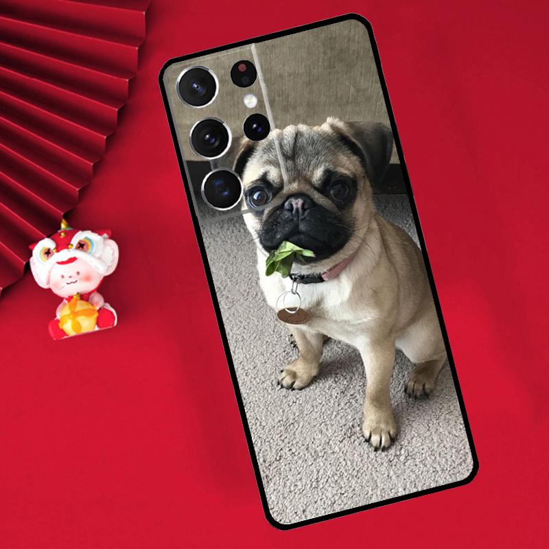 Милый Чехол с Собакой Мопс Для Samsung Galaxy S25 S26 Ultra S21 S22 S20 S23 S24 Ultra Plus S10 S25 FE Чехол Funda