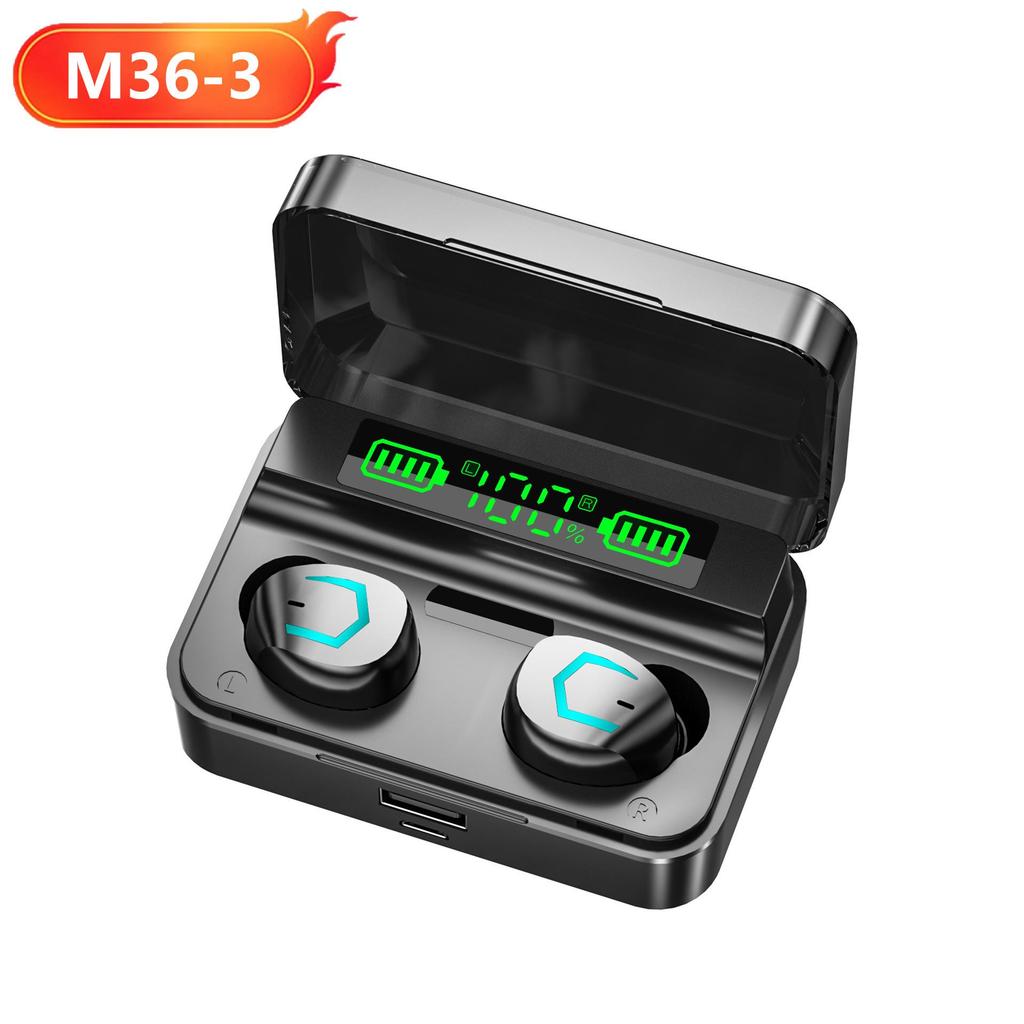 Беспроводные Bluetooth-наушники-вкладыши M36 для спорта с шумоподавлением, TWS