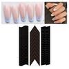 5 шт. наклейки для ногтей самоклеящиеся съемные водонепроницаемые различные формы легко наносятся для украшения ногтей гладкий французский