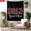 Delta Sigma Theta 1913 Custom Name Tapestry Personalized Wall Art Hanging Bohemian Home Decor for Bedroom Dorm Living Room