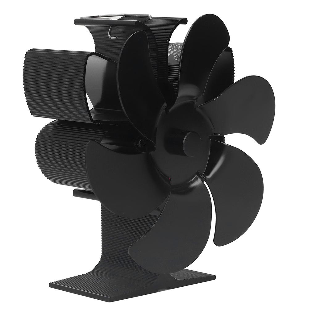 6 Blade Stove Fan Self Starting High Temperature Resistance and Energy Efficiency Heat Powered Fan