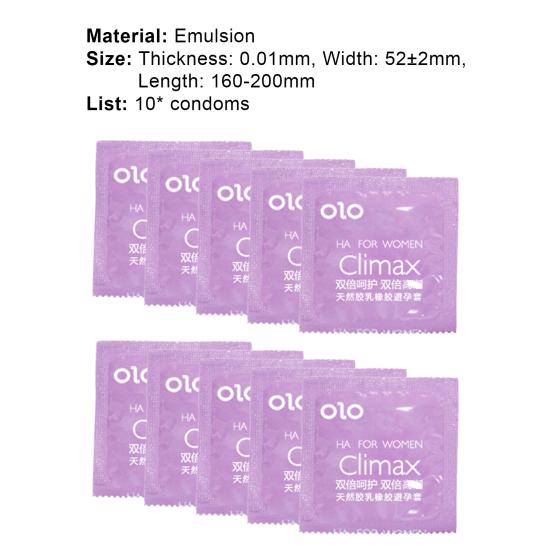 Yousheng 10 шт. Секс-кондом Ультратонкий Смазанный Эмульсионный Кондом с Гиалуроновой Кислотой для Свиданий