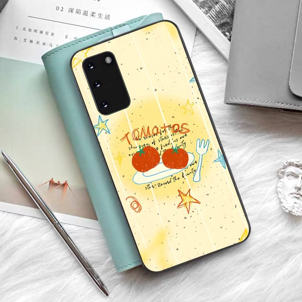 Чехол для телефона 'Томатное выражение' для Samsung S 24 Fe 25 Ultra Plus 20 Lite 21 30 22 23 24 22 Ultra 5G Fundas