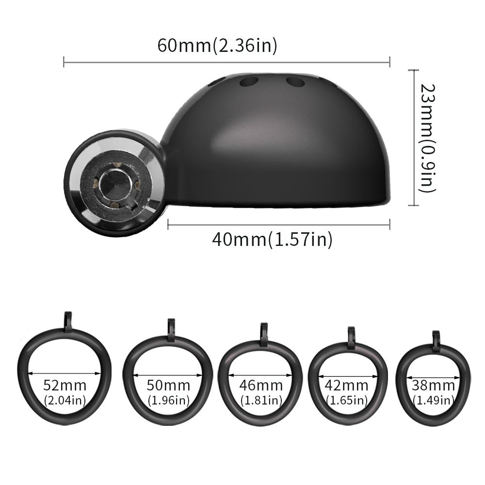 Клетка целомудрия с 5 кольцами, клетка для члена, секс-игрушка для взрослых, пенис-бондаж, уретральный замок, мужской рогоносец, эротическая пара, игрушка БДСМ