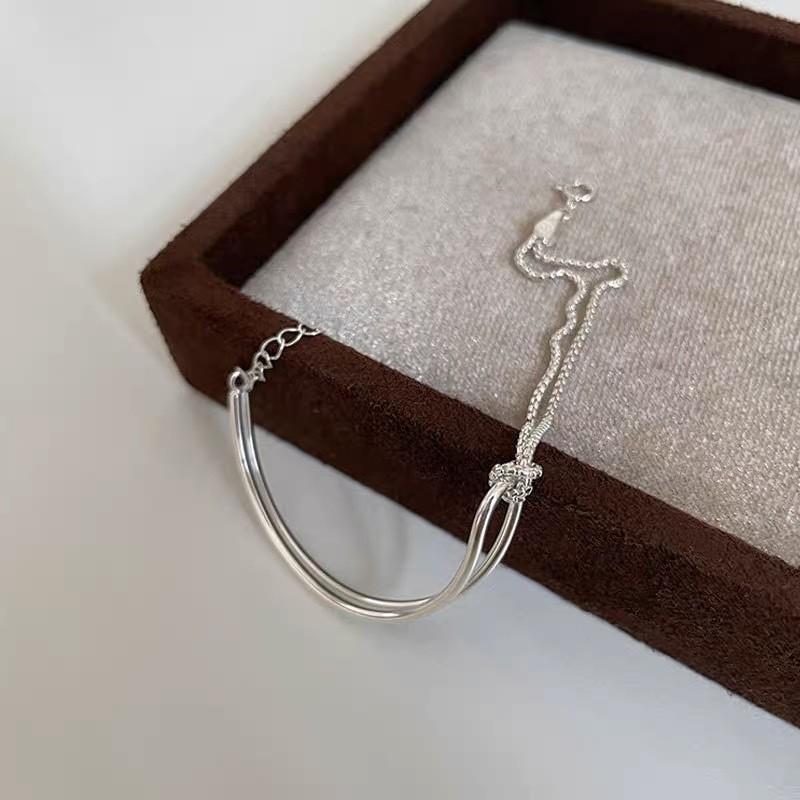 Геометрический медный минималистичный браслет, универсальный и стильный для повседневной носки